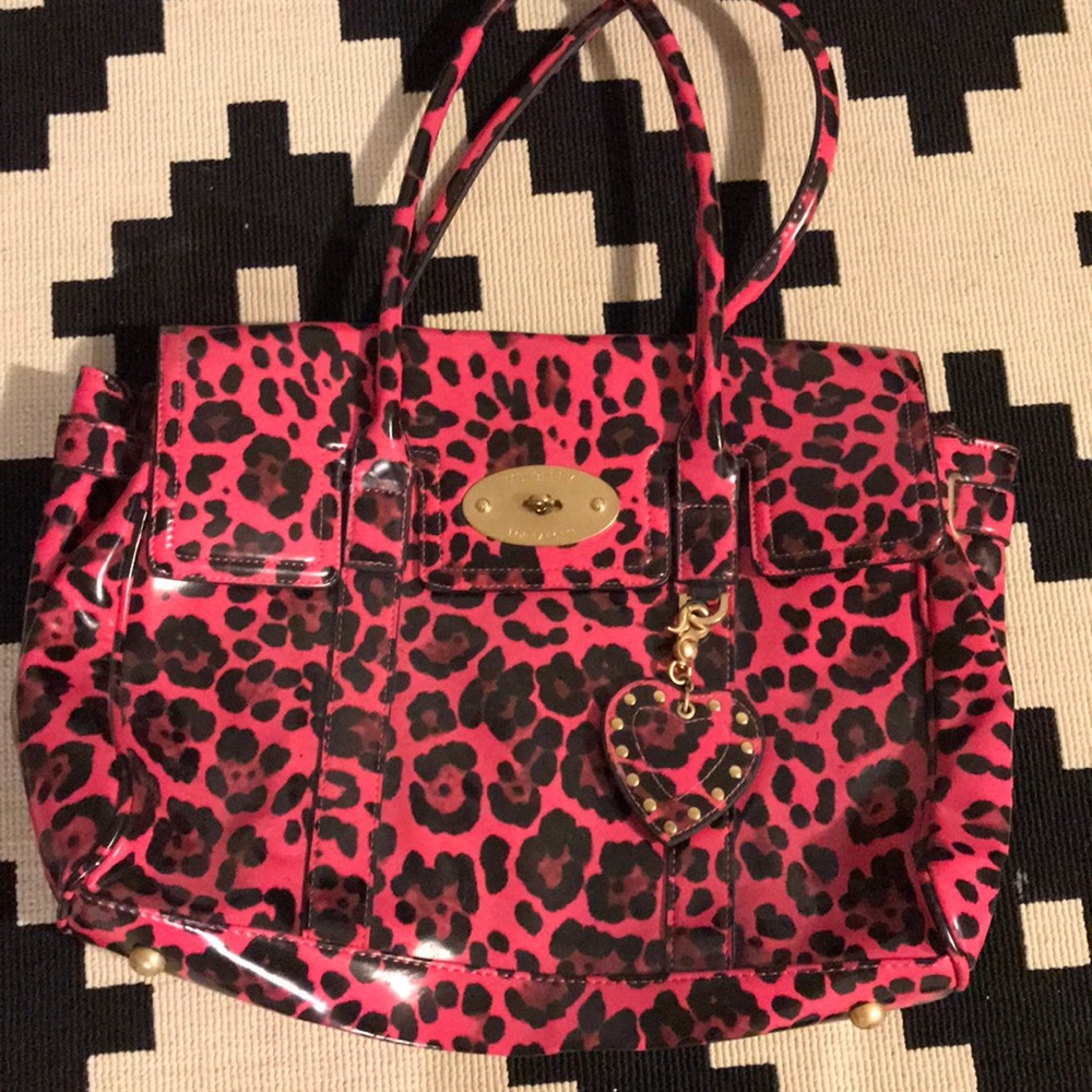 Hot Pink Leopard Bag